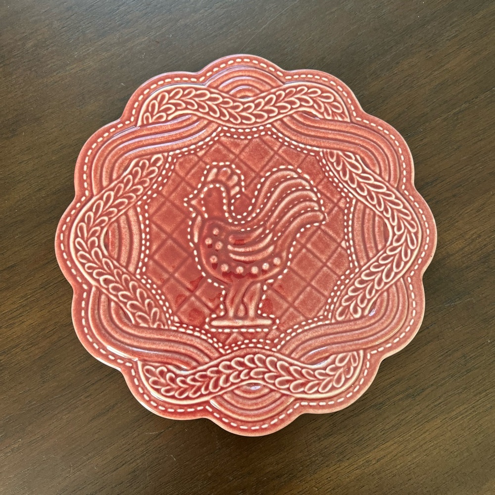 Longaberger Pottery Rooster Trivet